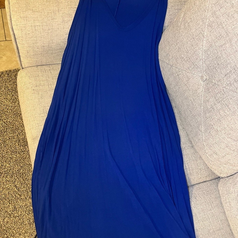 Elegant Blue Women's Dress